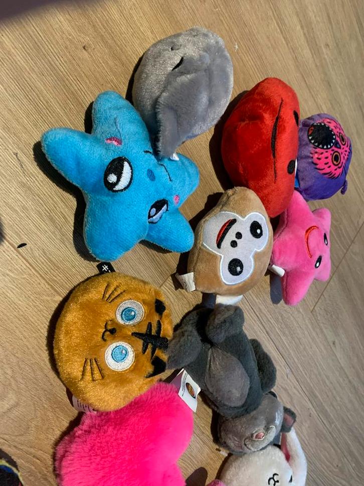 Knuffels uit grijpmachine - Kermis 12knuffels, Kinderen en Baby's, Speelgoed | Knuffels en Pluche, Zo goed als nieuw, Overige typen