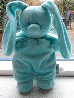 Konijn Basic Bunny merk Tiamo zacht turkoois velours, Ophalen of Verzenden, Zo goed als nieuw, Konijn