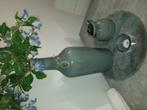Tekoop mooie stell op tafel..met bloemen, Overige kleuren, Ophalen of Verzenden, Minder dan 50 cm, Glas