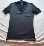 Zwart shirt met kant, Only, Zwart, Ophalen of Verzenden, Zo goed als nieuw