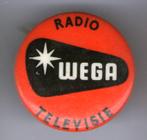 Radio WEGA televisie button ( V_257 ), Verzenden, Nieuw, Merk, Speldje of Pin