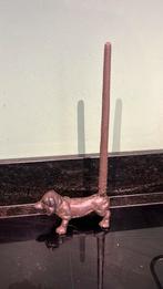 Gietijzeren teckel Deurstopper/ keukenrol houder etc, Ophalen of Verzenden