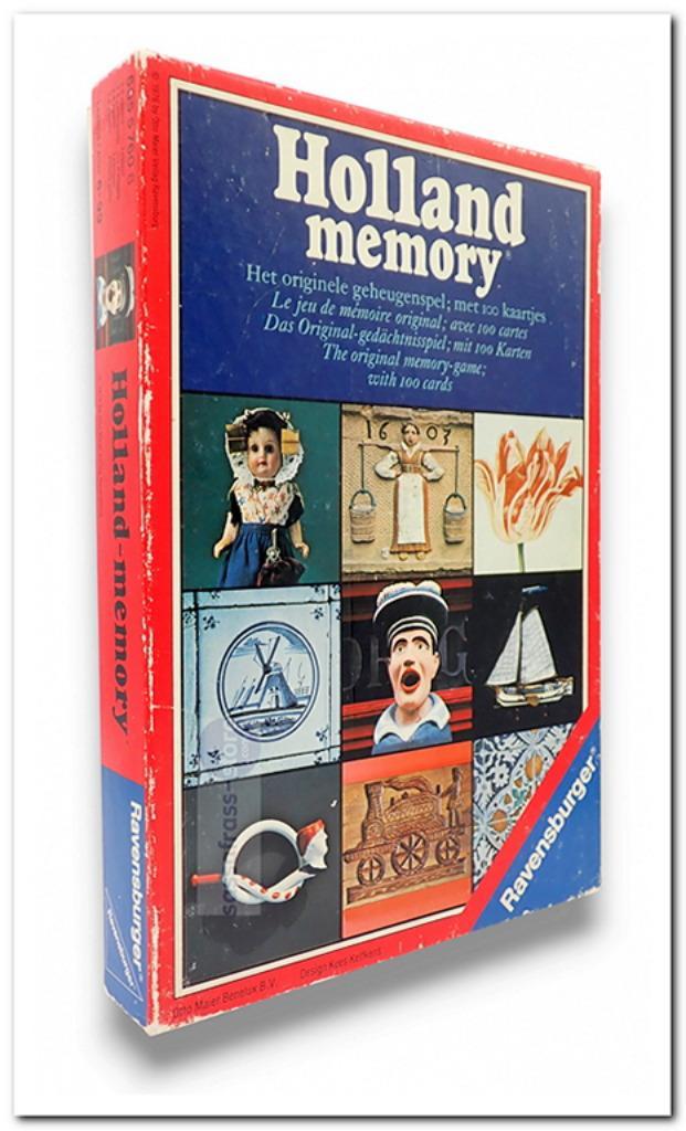 Holland-Memory (1976) - Ravensburger, Hobby en Vrije tijd, Gezelschapsspellen | Overige, Zo goed als nieuw, Vijf spelers of meer