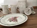 Vier prachtige bekers plus bordje van de Flower Fairies, Ophalen of Verzenden, Zo goed als nieuw, Overige stijlen, Kop(pen) en/of Schotel(s)