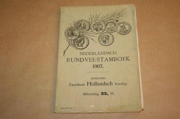 Nederlandsch Rundvee-Stamboek - 1907 !! beschikbaar voor biedingen