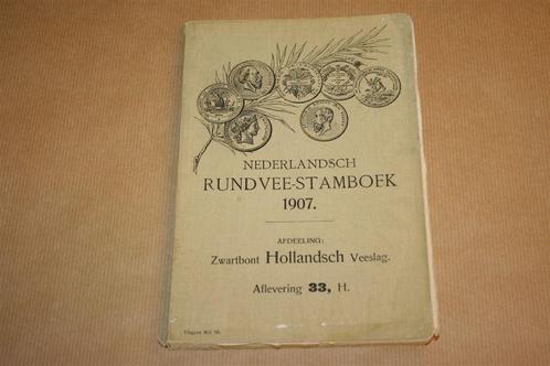 Nederlandsch Rundvee-Stamboek - 1907 !!, Boeken, Dieren en Huisdieren, Gelezen, Vogels, Ophalen of Verzenden
