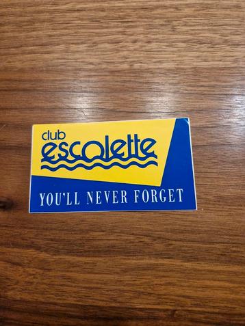 2650 Club Escolette Sticker - You'll Never Forget beschikbaar voor biedingen