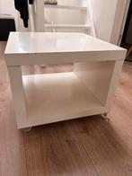 IKEA TINGBY Bijzettafel op Wielen - Grijs 50x50, Ophalen, Kunststof, 50 tot 75 cm, Vierkant