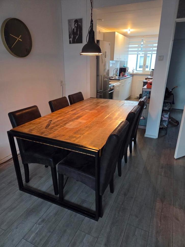 6 pers tafel, Huis en Inrichting, Complete inboedels, Ophalen of Verzenden