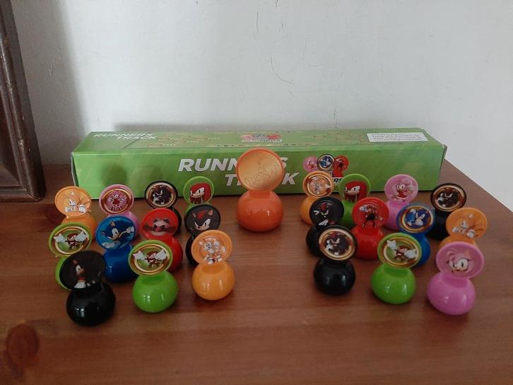 Sonic runners track met poppetjes, Verzamelen, Supermarktacties, Plus, Ophalen of Verzenden