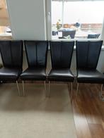 Lederen stoelen, Huis en Inrichting, Stoelen, Ophalen of Verzenden, Zo goed als nieuw