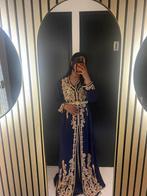 TE HUUR – ZEER EXCLUSIEVE Marokkaanse Takchita / Caftan, Kleding | Dames, Gelegenheidskleding, Maat 38/40 (M), Overige typen, Blauw