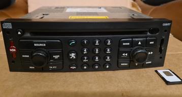 Orginele peugeot GSM auto radio cd speler cq telefoon  beschikbaar voor biedingen
