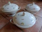 Zeh Scherzer set 3 dekschalen soepterrine bloemen oldroses, Ophalen