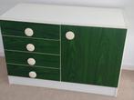 Vintage groen jaren 70 kaptafel / kastje, Huis en Inrichting, Tafels | Kaptafels, Ophalen, Gebruikt, 50 tot 100 cm, Minder dan 100 cm