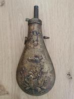 Koperen kruitfles U.S., Antiek en Kunst, Ophalen of Verzenden, Koper