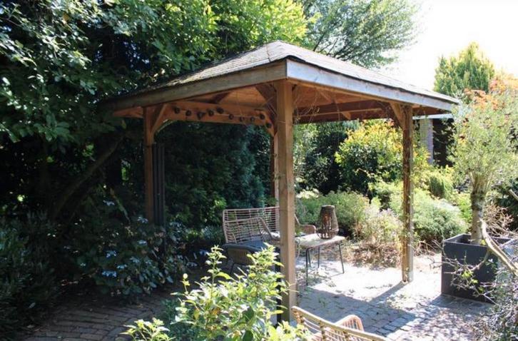 Prieel 290x290 tegen elk aannemelijk bod, Tuin en Terras, Tuinhuizen, Gebruikt, Overige typen, Hout, 200 tot 400 cm, Zonder ramen