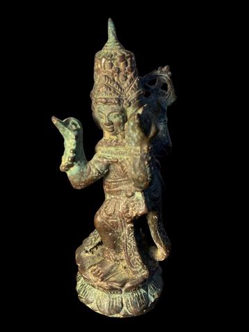 Lord Brahma Bronzen Hindoe Beeld Svayambhu 4 gezichten beschikbaar voor biedingen