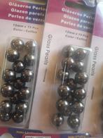 17 pakjes glasparels van 12 mm. bruin, Ophalen of Verzenden, Nieuw