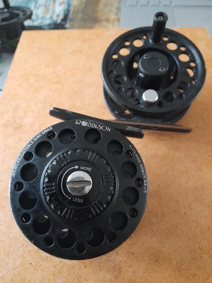 2x Robinson Vliegvisreel #4/5 - Nieuw, Watersport en Boten, Hengelsport | Vliegvissen, Nieuw, Overige typen, Ophalen of Verzenden