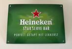 Heineken pakket emaille bord getapt het lekkerst serve bar, Verzenden, Nieuw, Reclamebord