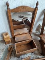 Meubelfabriek Oisterwijk spiegel, eierdopjes, wandrek enz, Antiek en Kunst, Ophalen of Verzenden, Rechthoekig, Minder dan 50 cm