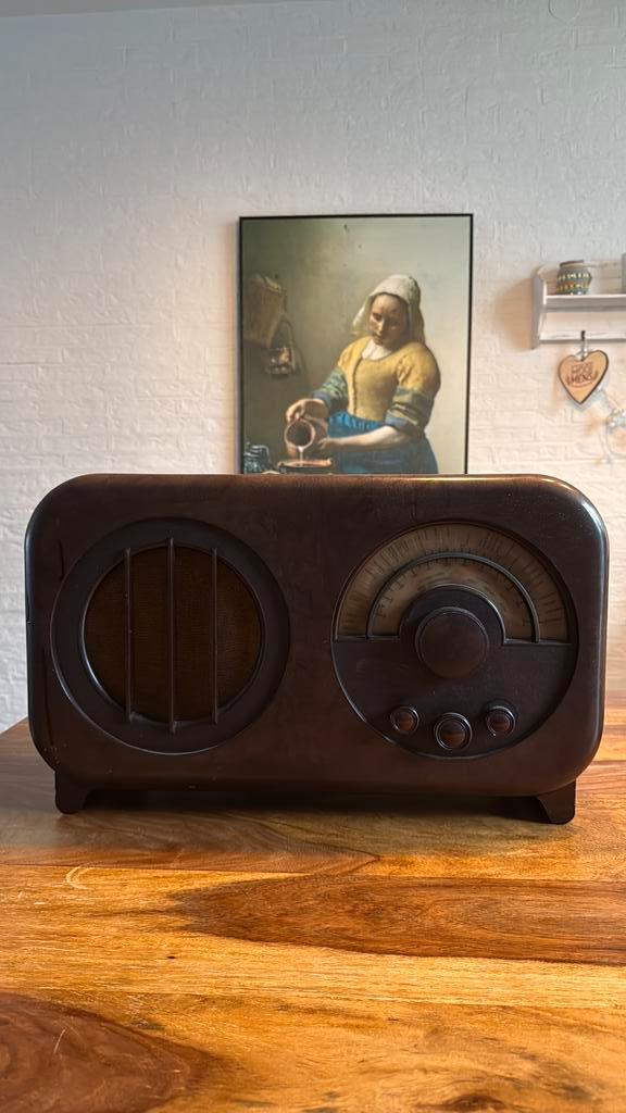 Unieke Antieke Ekco AC85 Bakelieten Buizenradio (1934), Antiek en Kunst, Antiek | Tv's en Audio, Ophalen of Verzenden