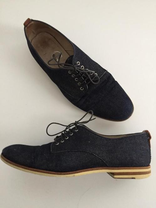 D158 AGL/Attilio Giusti Mt. 37 veter-schoenen jeans spijker, Kleding | Dames, Schoenen, Zo goed als nieuw, Blauw, Ophalen of Verzenden