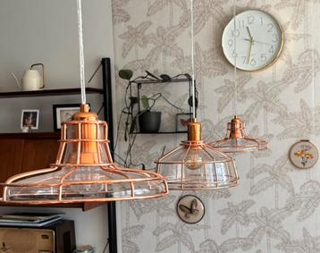 Goossens koper/ goudkleurige sherlock hanglamp beschikbaar voor biedingen