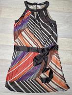 Jurk steps maat 42 bruin, creme, oraje, Bruin, Maat 42/44 (L), Ophalen of Verzenden, Zo goed als nieuw