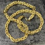Prachtige 14 karaats gouden dikke koningsketting, Ophalen of Verzenden, Nieuw, Goud, Goud