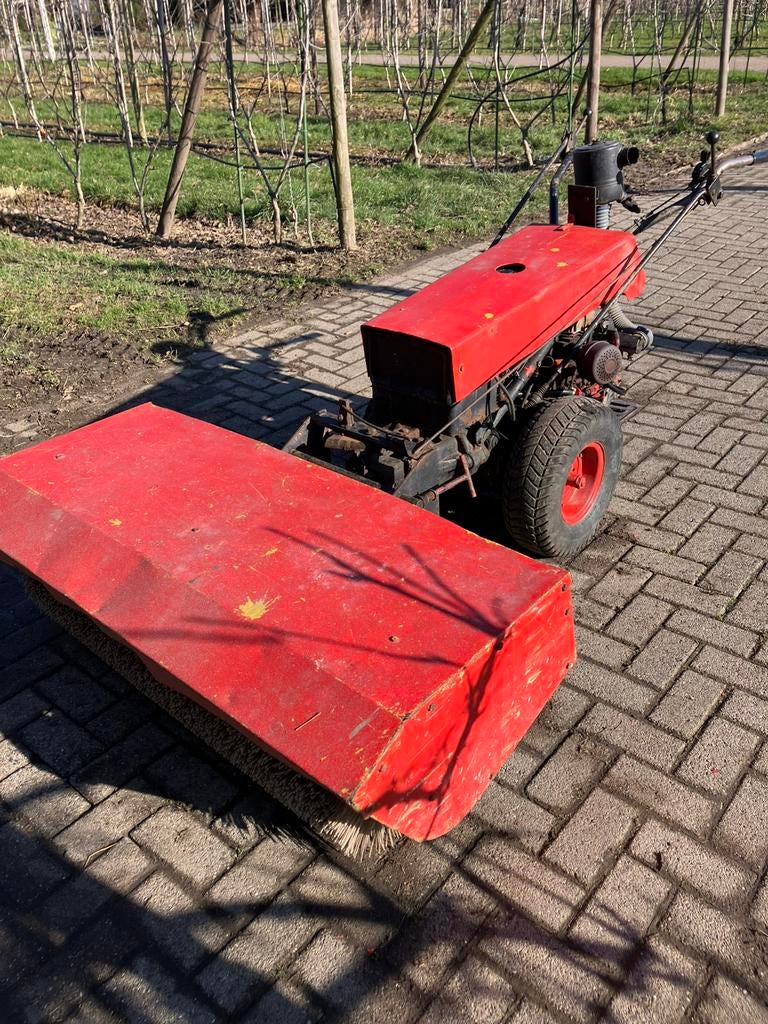 Veegbezem rolbezem veegmachine zelfrijdend, Tuin en Terras, Veegmachines, Ophalen, Gebruikt