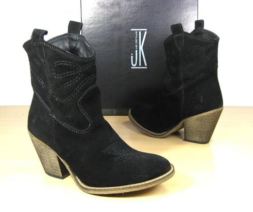 Nieuw JK leer zwarte enkellaarsjes met hak maat 38, Kleding | Dames, Schoenen, Nieuw, Lage of Enkellaarzen, Zwart, Ophalen of Verzenden