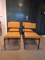 4 pastoe sm07 eetkamerstoelen., Bruin, Nieuw, Ophalen of Verzenden, Metaal