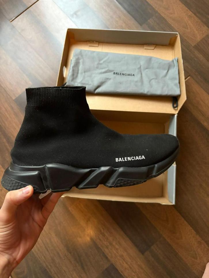 Balenciaga speed trainer maat 47, Kleding | Heren, Schoenen, Zo goed als nieuw, Zwart, Ophalen