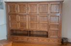Grote eikenhouten kast - 3x2.40m, Ophalen of Verzenden