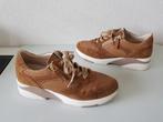 DL Sport maat 42 cognac bruine suede sneakers plateau zolen, Dl Sport / DL Sport, Bruin, Verzenden, Sneakers of Gympen