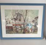 Mooie ingelijste prent Paris, Antiek en Kunst, Kunst | Litho's en Zeefdrukken, Ophalen of Verzenden