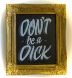 Handgeschilderd tekstbord / schilderij / tattoo / mancave, Huis en Inrichting, Ophalen of Verzenden, Nieuw