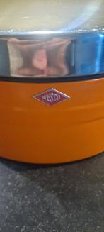 Wesco blik groot oranje Voorraad blik, Verzamelen, Blikken, Verzenden, Zo goed als nieuw, Overige, Overige merken