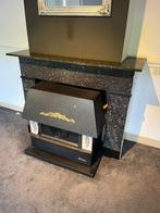 Marmeren schouw zwart, Huis en Inrichting, Ophalen, Gebruikt, Inzethaard, Overige soorten