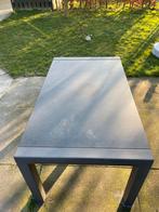 Natuursteen Tuintafel met Stalen Frame, Tuin en Terras, Tuintafels, Ophalen, Gebruikt, Rechthoekig, Metaal