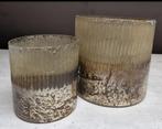 sfeerlicht houders 2tuks, Ophalen of Verzenden, Zo goed als nieuw, Overige materialen, Minder dan 25 cm