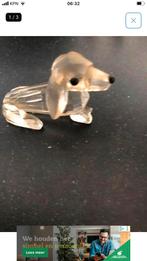 Swarovski tekkel met ontbrekende staart., Ophalen of Verzenden, Gebruikt, Dier