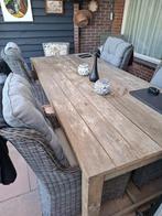 Tuinset Bois Le Duc 4 stoelen,tafel, inclusief kussens, Ophalen, Gebruikt