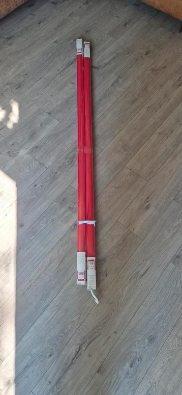 Rol gordijn 2x rood 180 x 175 nieuw beschikbaar voor biedingen