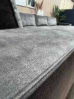 ZGAN Velvet Velours U-Bank / Hoekbank - Antraciet - 389cm, Huis en Inrichting, Ophalen, -, -, Hoekbank