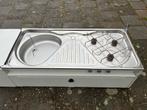 Bermkeuken wasbak gasstel 3 pits, Caravans en Kamperen, Ophalen, Gebruikt