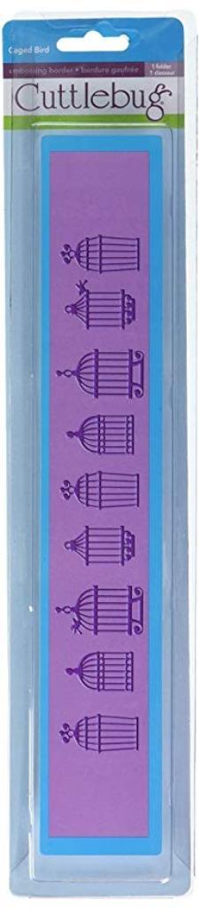 embossing folder cuttlebug caged bird vogel kooitjes beschikbaar voor biedingen