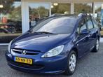 Peugeot 307 SW 1.6 16V 110pk Pack, clima,pdc,trekhaak, 65 €/maand, Stof, Gebruikt, Zwart
